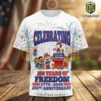 Snoopy USA 250th Anniversary Patriotic T-Shirt