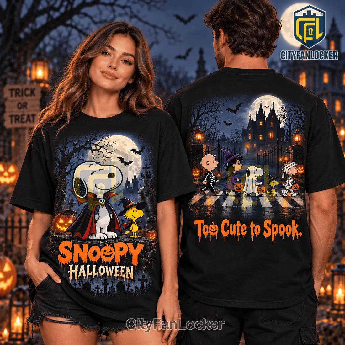 Snoopy Vampire and Friends Halloween Shirt