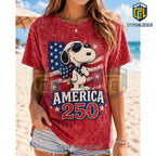 Snoopy x America 250 Patriotic Anniversary Limited Graphic T-Shirt