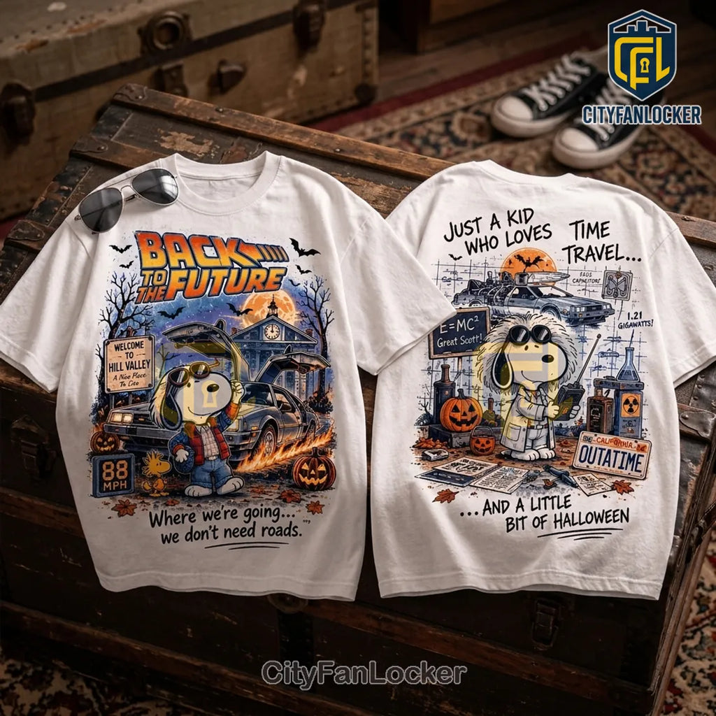 Snoopy x Back To The Future Halloween T-Shirt