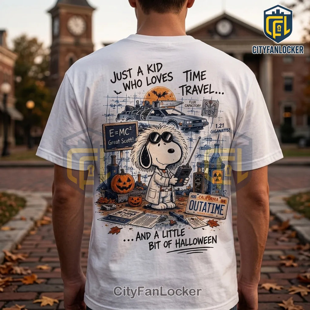 Snoopy x Back To The Future Halloween T-Shirt