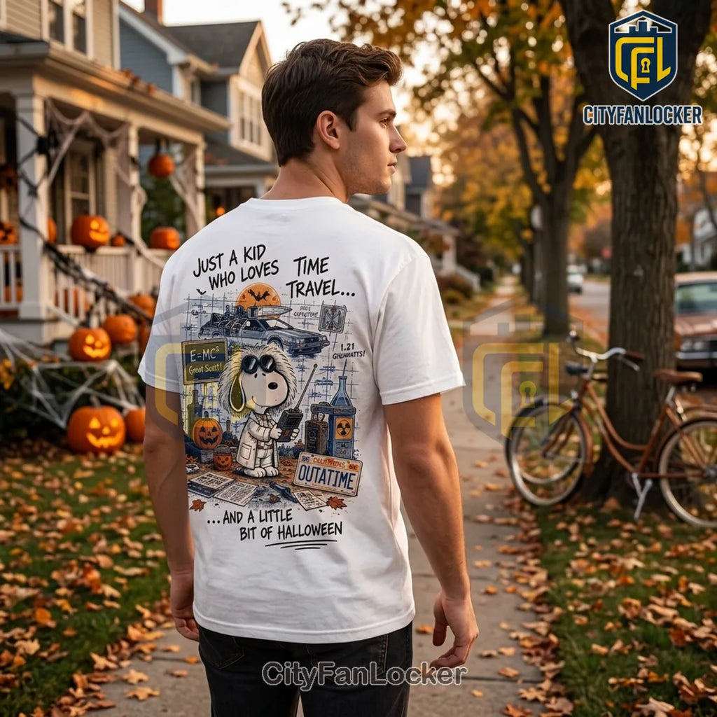 Snoopy x Back To The Future Halloween T-Shirt