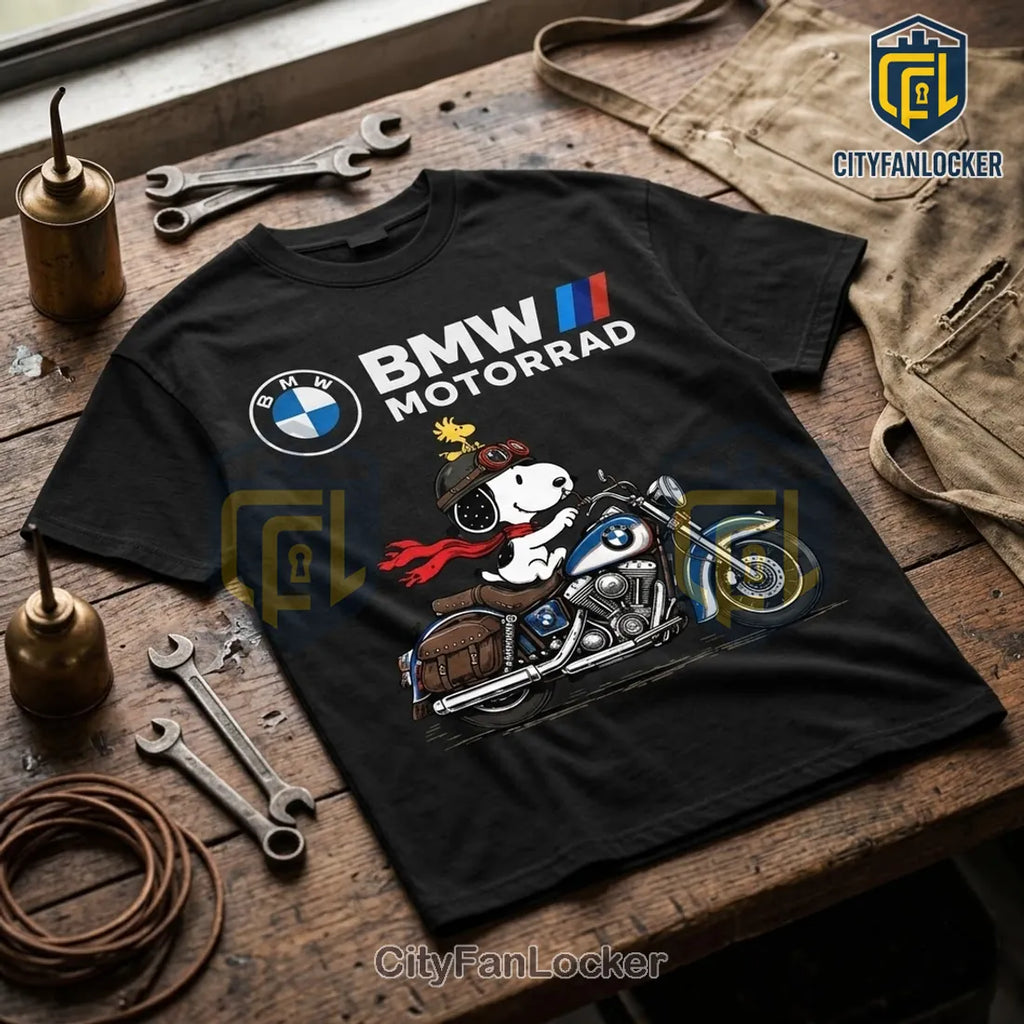 Snoopy x BMW Motorrad Motorcycle T-Shirt