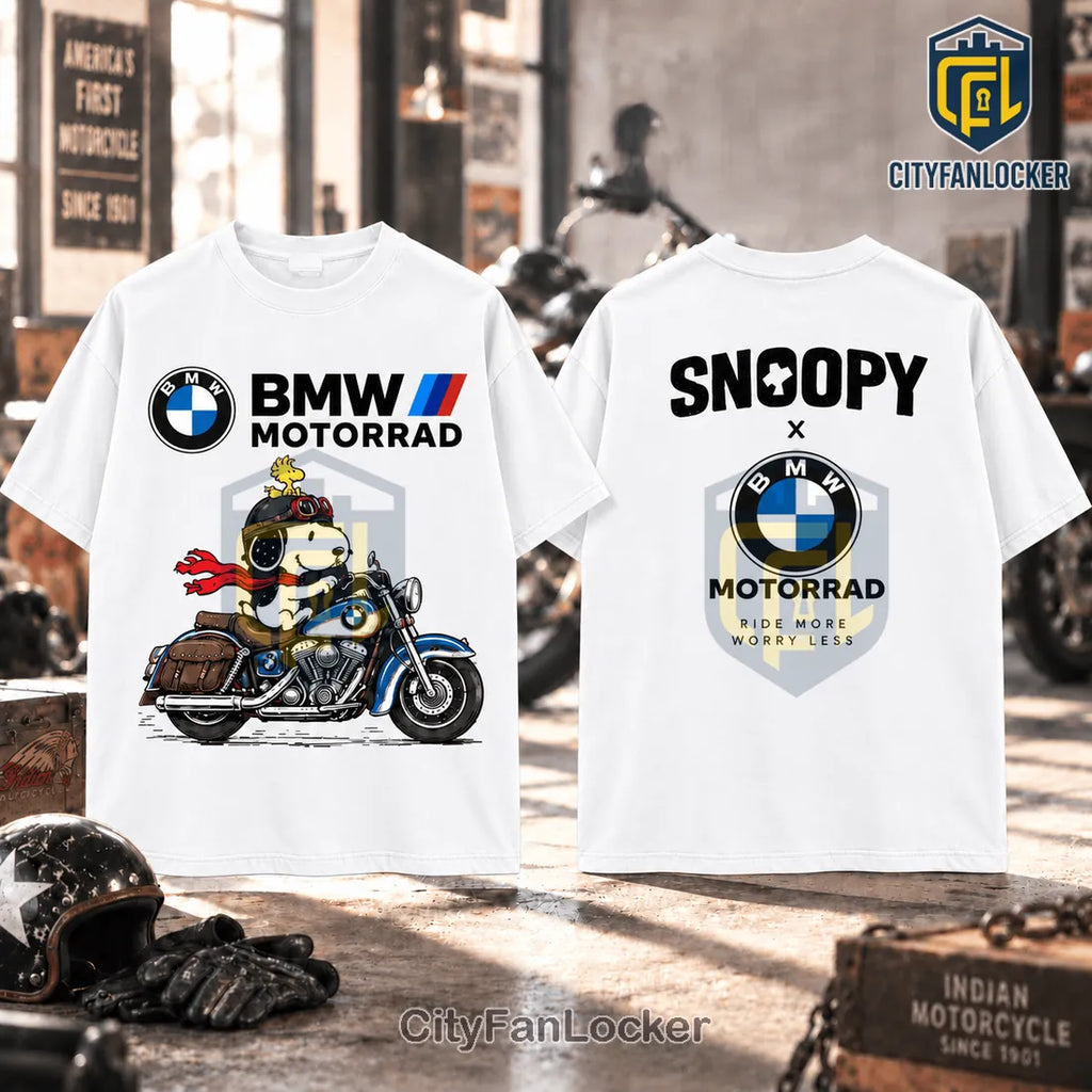 Snoopy x BMW Motorrad Motorcycle T-Shirt