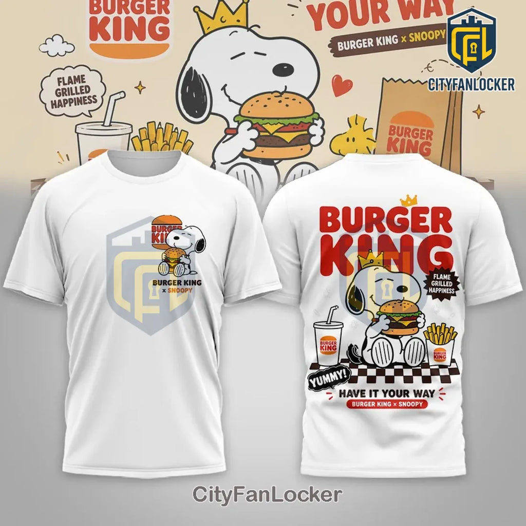 Snoopy x Burger King Flame Grilled Happiness T-Shirt