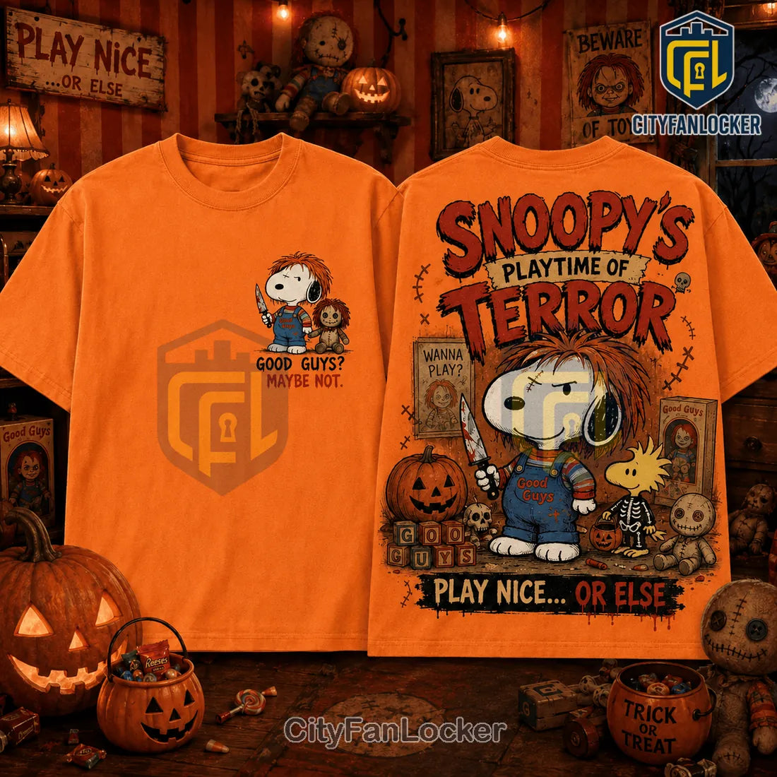 Snoopy x Chucky Horror Movie T-Shirt 2026