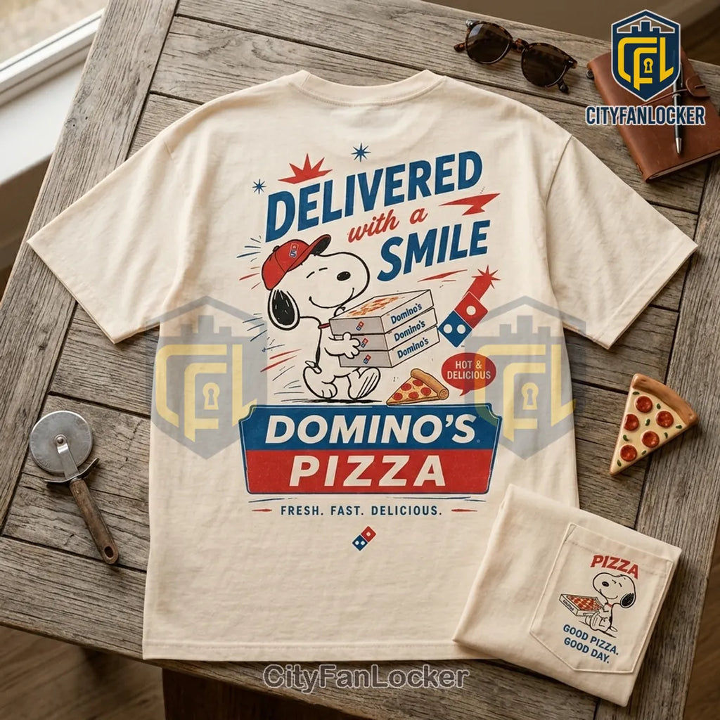 Snoopy x Domino’s Pizza Vintage Off-White T-Shirt