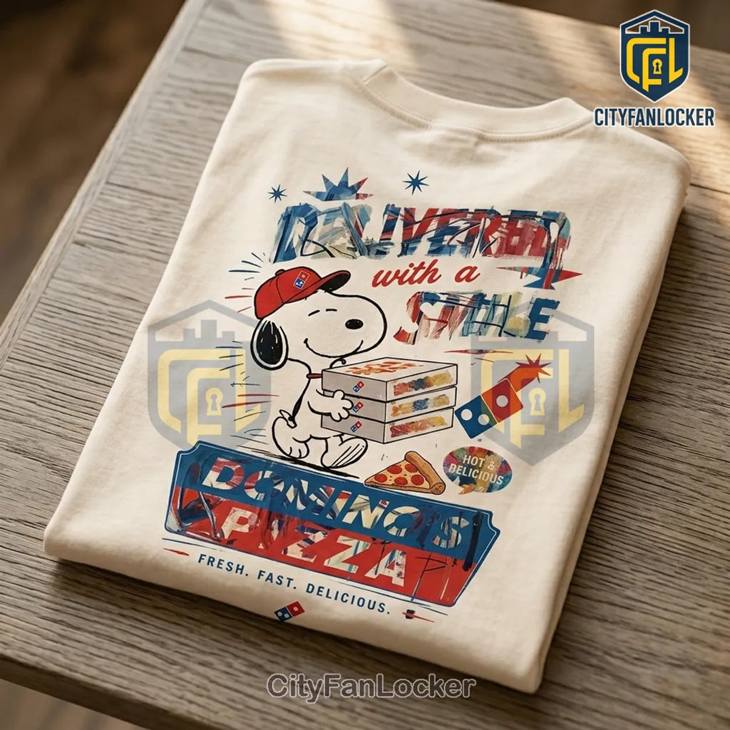 Snoopy x Domino’s Pizza Vintage Off-White T-Shirt