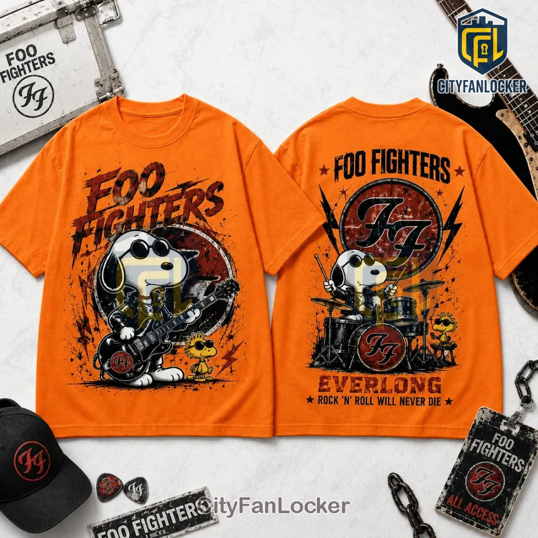 Snoopy x Foo Fighters Rock Band 2026 T-Shirt