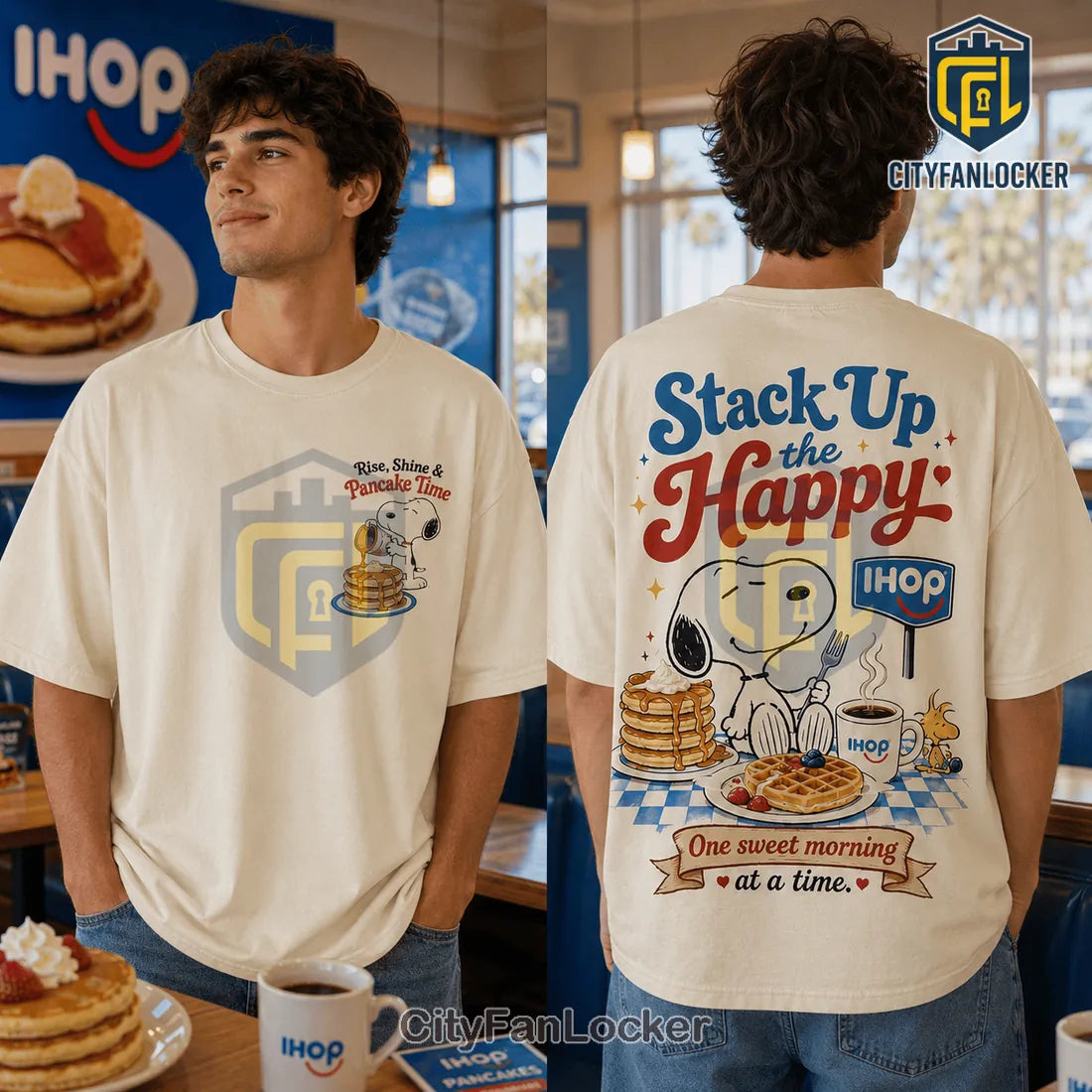 Snoopy x IHOP Cream Vintage T-Shirt