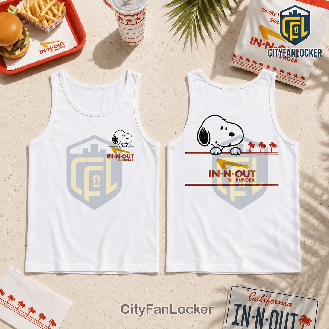 Snoopy x In-N-Out Burger California Mascot T-Shirt