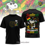 Snoopy x Juneteenth 1865 Celebrate Freedom Graphic T-Shirt