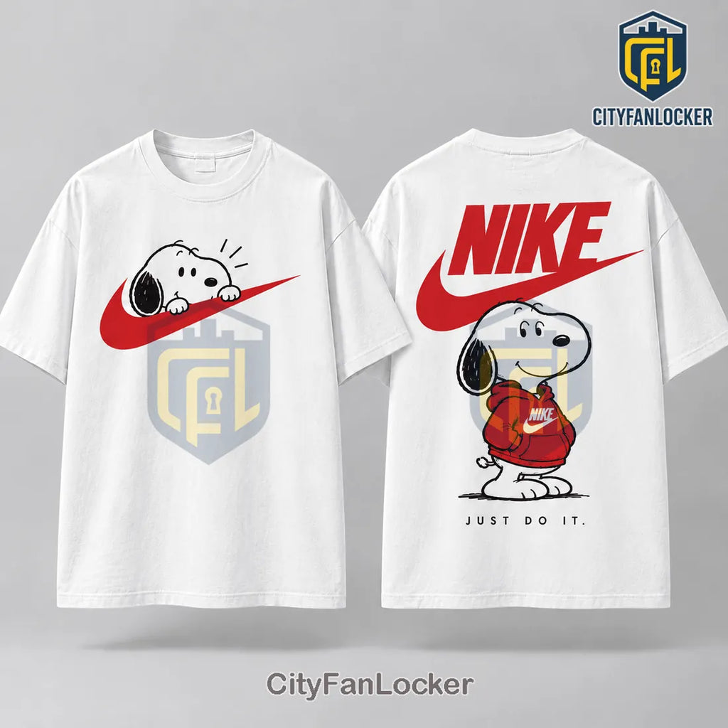 Snoopy x Nike White Cotton T-Shirt
