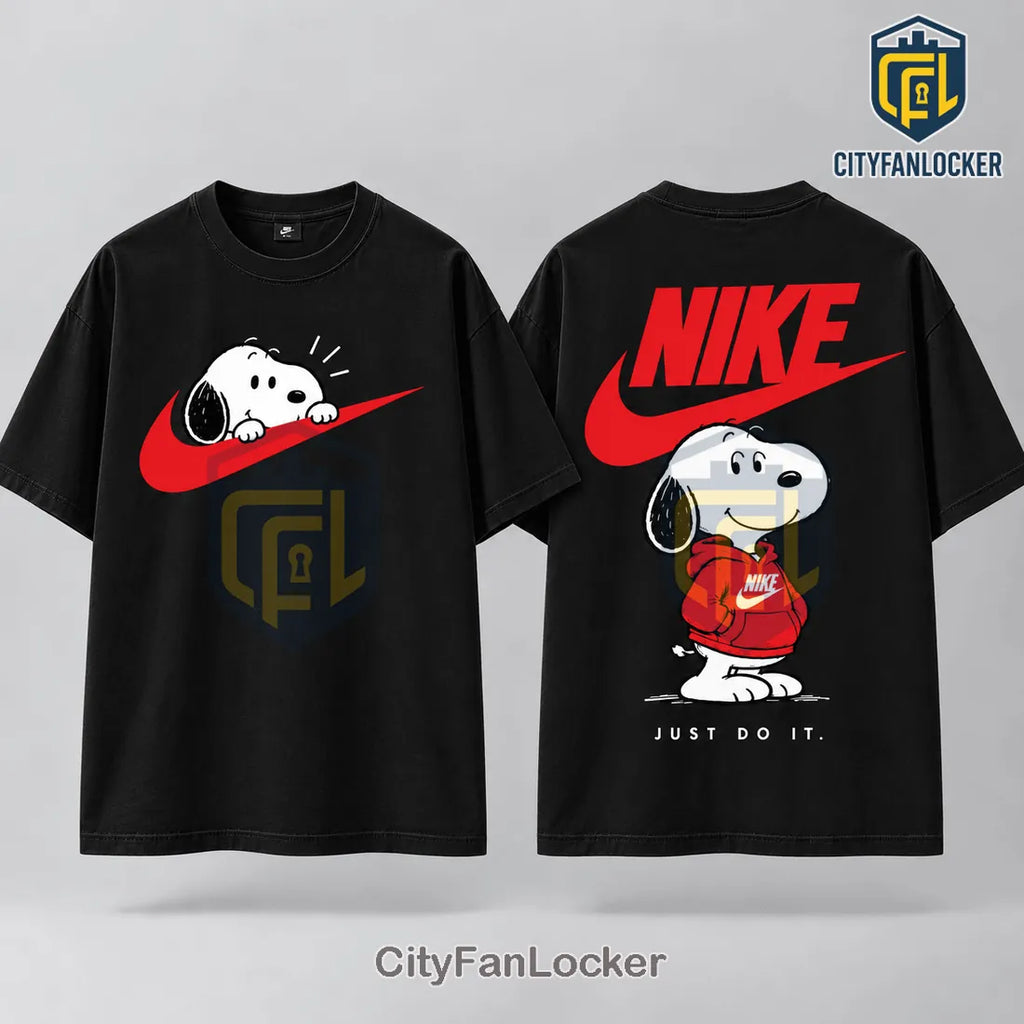 Snoopy x Nike White Cotton T-Shirt
