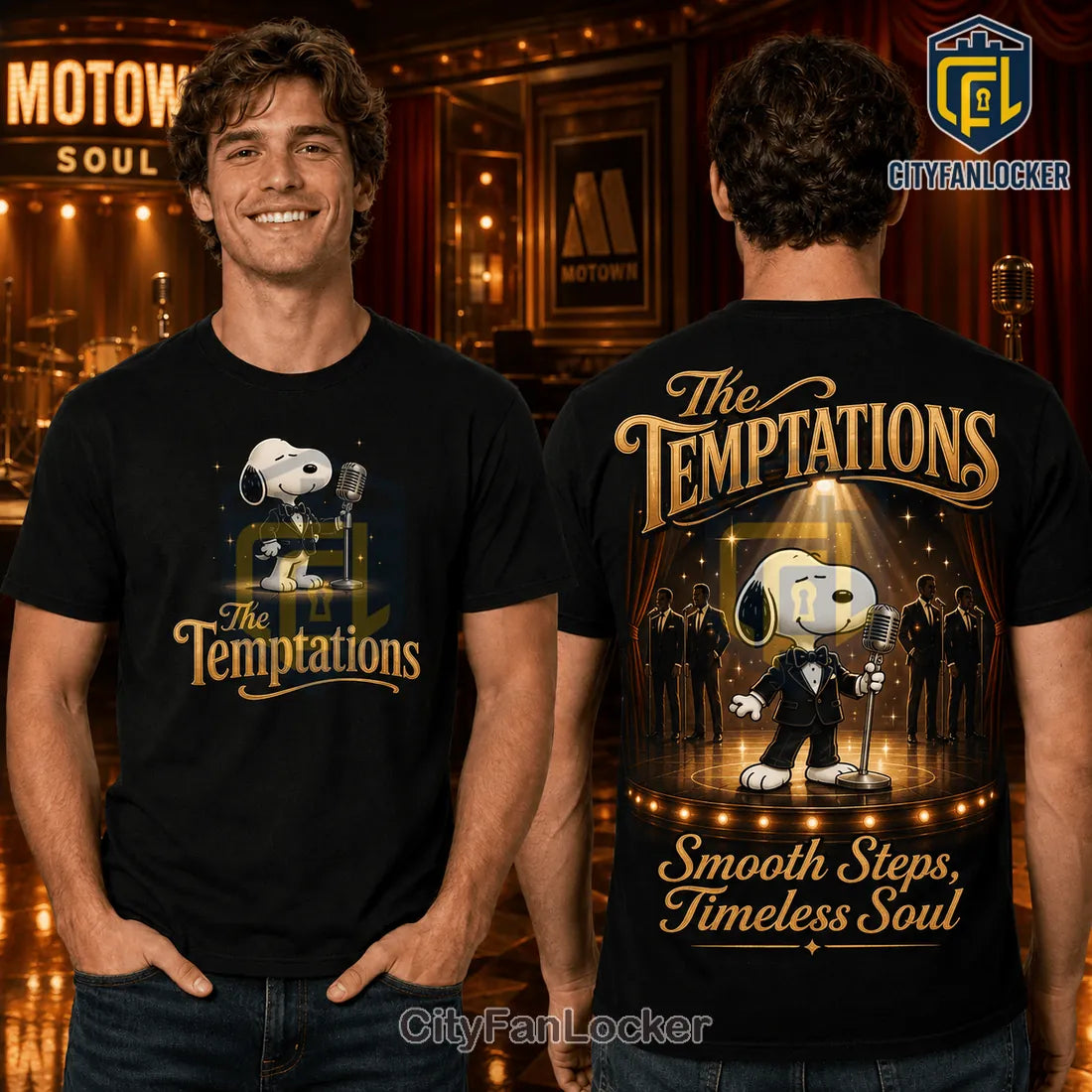 Snoopy x The Temptations Soul Music T-Shirt