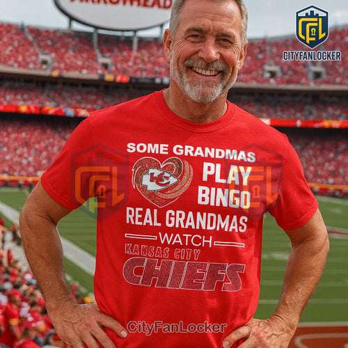 Some Grandmas Play Bingo Real Grandmas Watch Kansas City Chiefs Shirt