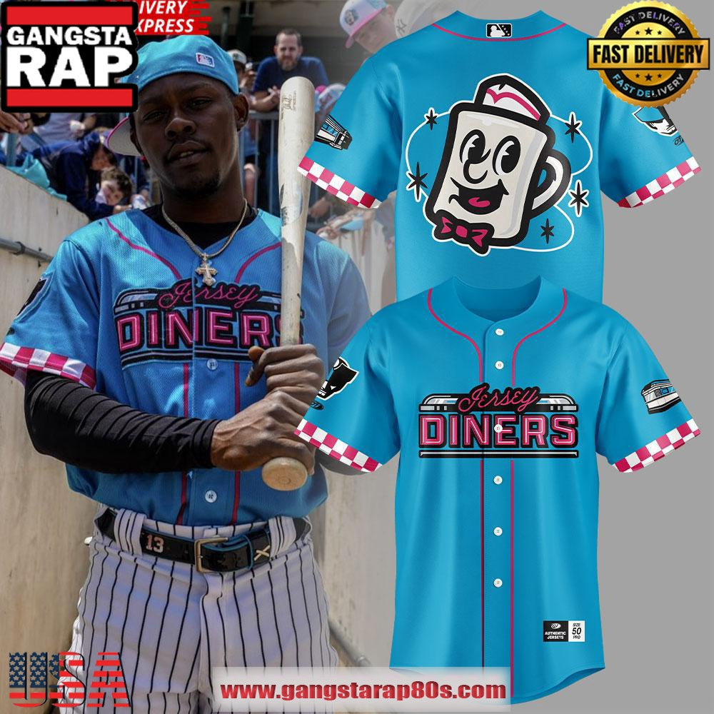 Somerset Patriots x Jersey Diners Special Edition Baseball Jersey Shirt