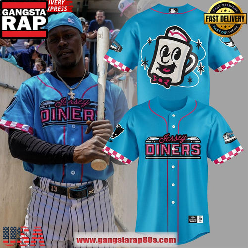 Somerset Patriots x Jersey Diners Special Edition Baseball Jersey Shirt