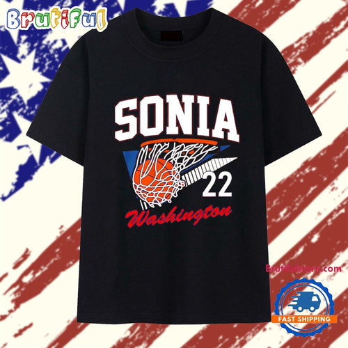 Sonia Citron #22 Washington Mystics Hoop Swish T Shirt