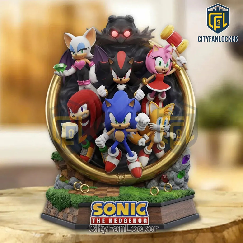 Sonic the Hedgehog 35th Anniversary Sculpted Diorama Statue
