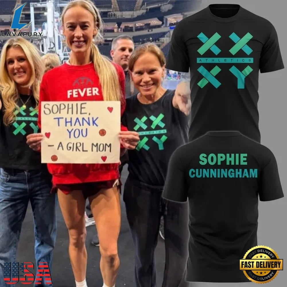 Sophie Cunningham Indiana Fever Thank You Sophie For Speaking Up For Girls Black Hoodie T-Shirt