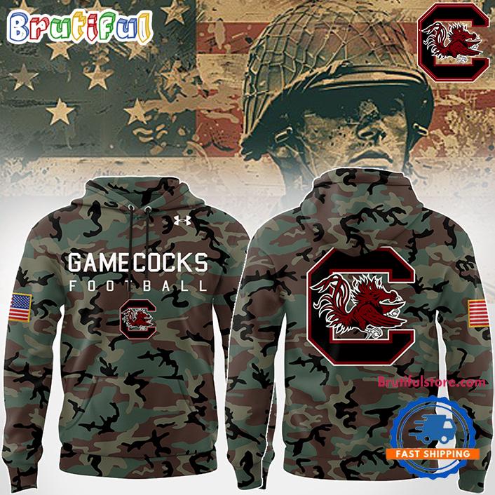 South Carolina Gamecocks 2024 Camo Pattern Hoodie