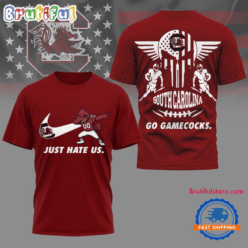South Carolina Gamecocks 2025 NCAA Just Hate Us Limited 3D Shirt