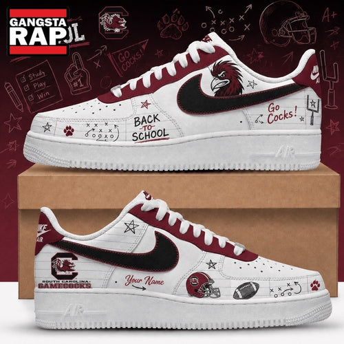 South Carolina Gamecocks 2026 NCAA Football Back To School Air Force 1 Shoes Sneakers