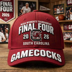South Carolina Gamecocks Final Four 2026 3D Embroidered NCAA Women’s Baseball Cap