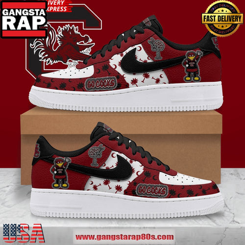 South Carolina Gamecocks Go Cocks Air Force 1 Running Sneakers Shoes