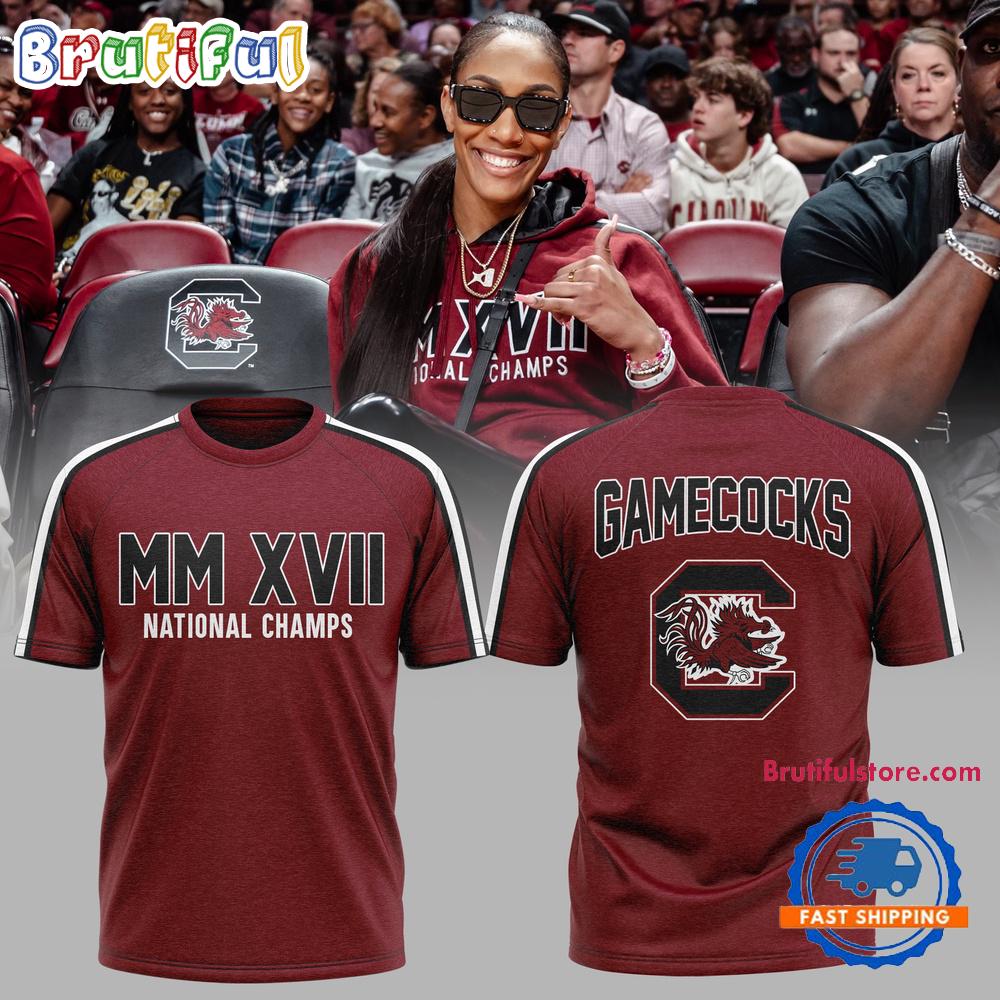 South Carolina Gamecocks MM XVII National Champs Hoodie T-Shirt