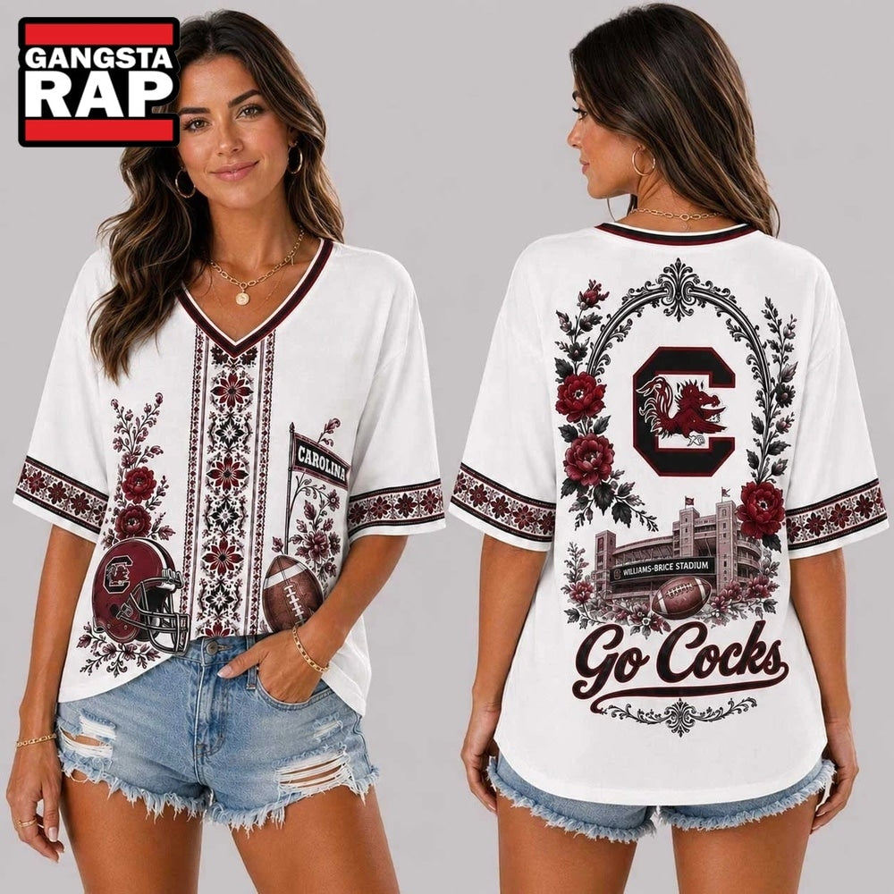 South Carolina Gamecocks NCAA Collegiate Pride Collection V Neck T Shirt