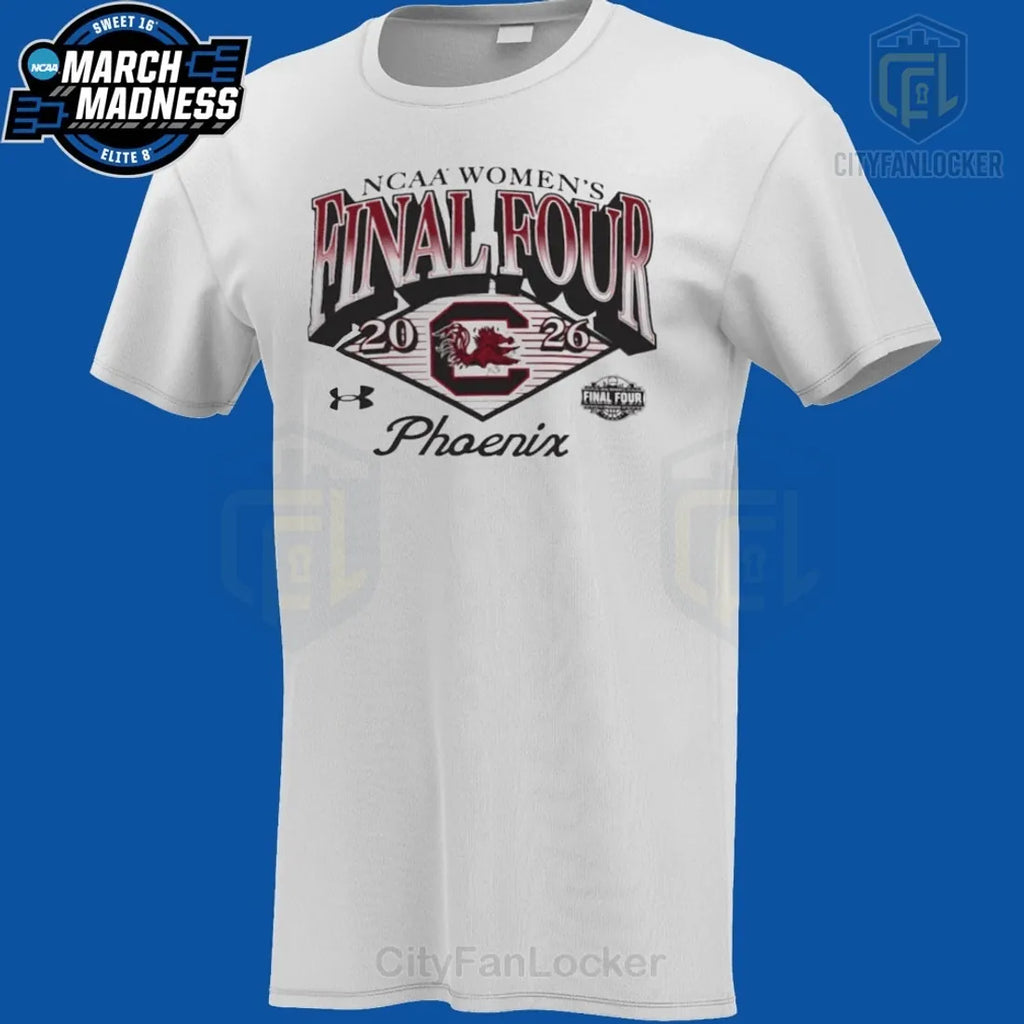 South Carolina Gamecocks NCAA Women’s Final Four 2026 Phoenix T-Shirt