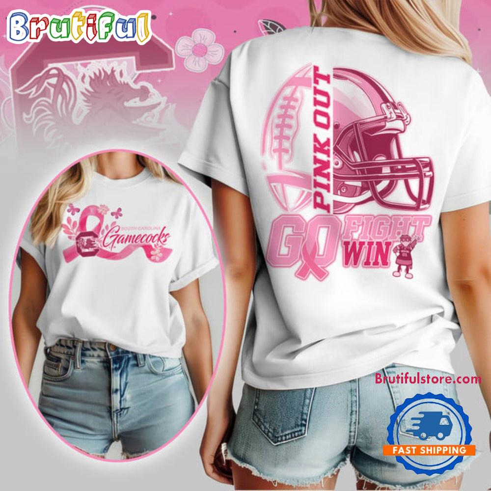 South Carolina Gamecocks Tackle Breast Cancer New Design Unisex T Shirt