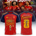 Spain 2026 FIFA World Cup Champions Red Crewneck T-Shirt