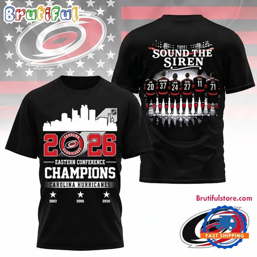 Special 2026 Eastern Conference Champions Sound The Siren Carolina Hurricanes Champs 26 T Shirt