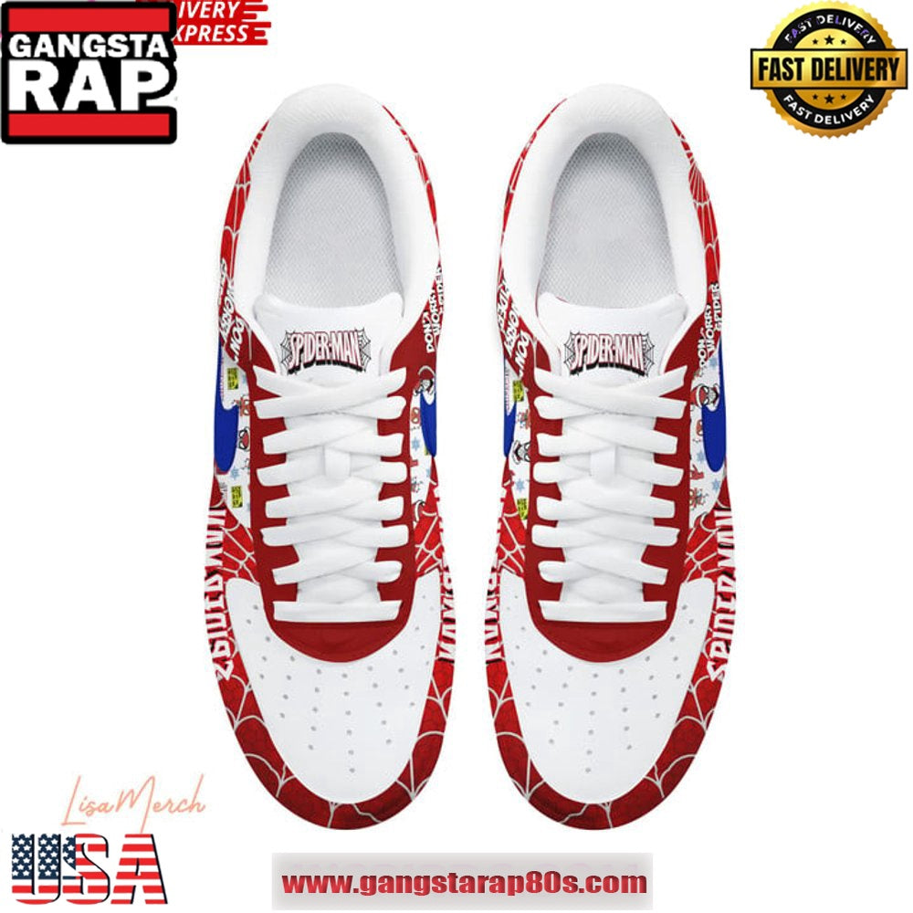 Spider-Man Christmas Holiday Limited Edition Air Force 1 Running Sneakers