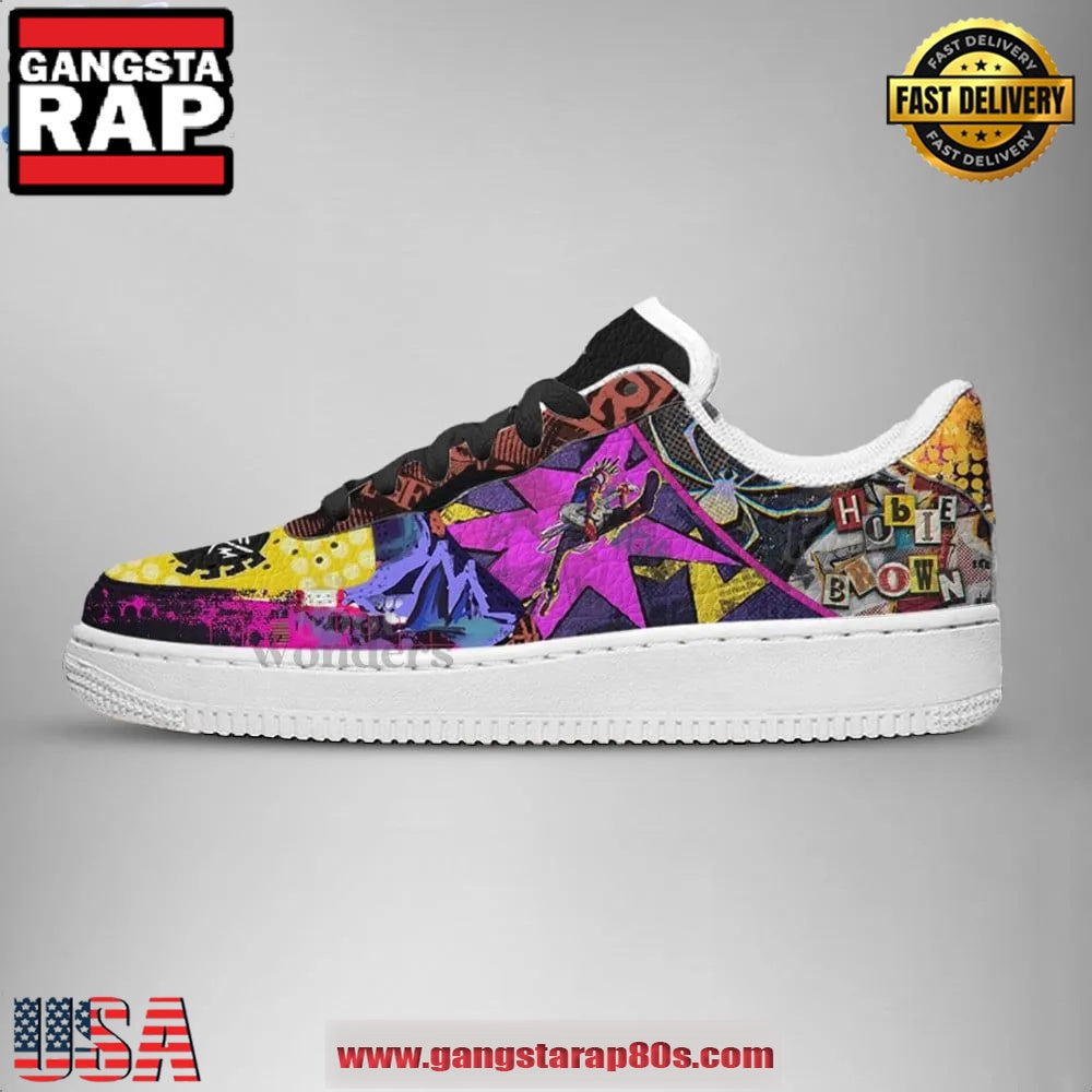 Spider-Punk Hobie Brown Limited Edition Air Force 1 Running Sneakers Shoes