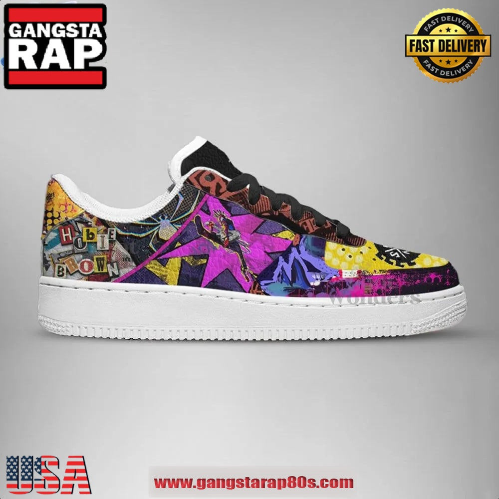 Spider-Punk Hobie Brown Limited Edition Air Force 1 Running Sneakers Shoes