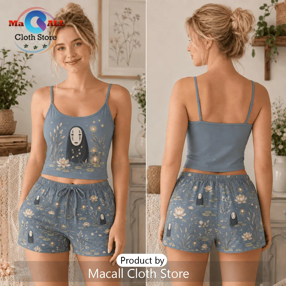 Spirited Away No Face Women Loungewear Set