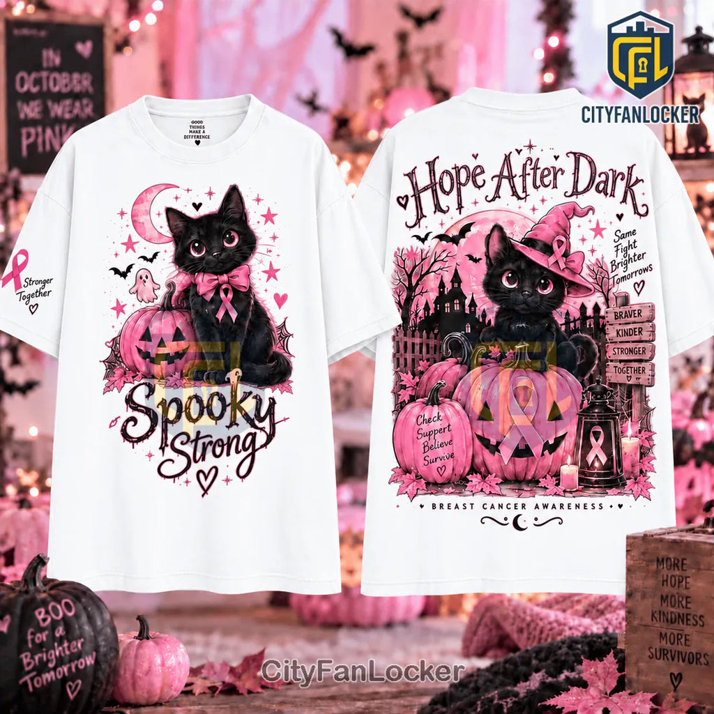 Spooky Strong Breast Cancer Awareness Shirt