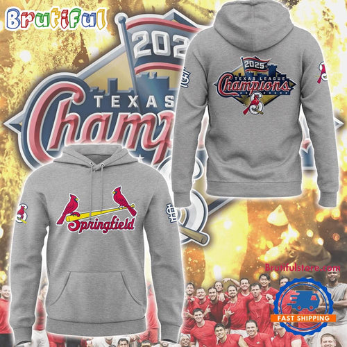 Springfield Cardinals 2025 Texas League Champions Limited Edition Hoodie