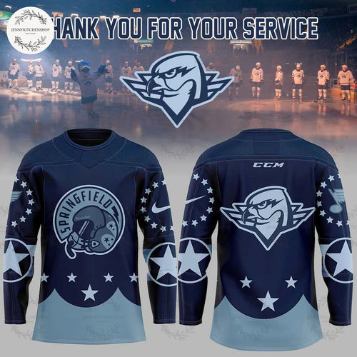 Springfield Thunderbirds 2025 Military Appreciation Hockey Jersey