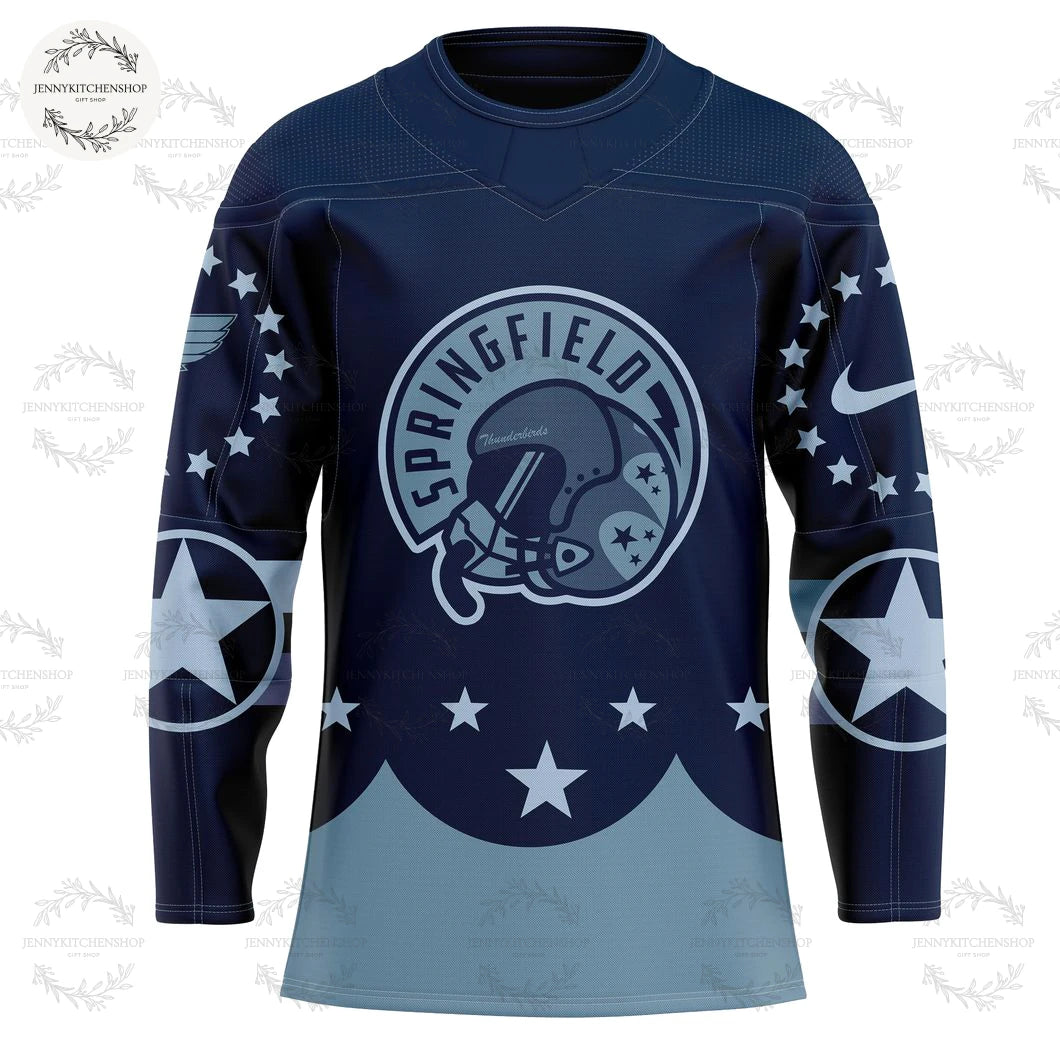Springfield Thunderbirds 2025 Military Appreciation Hockey Jersey