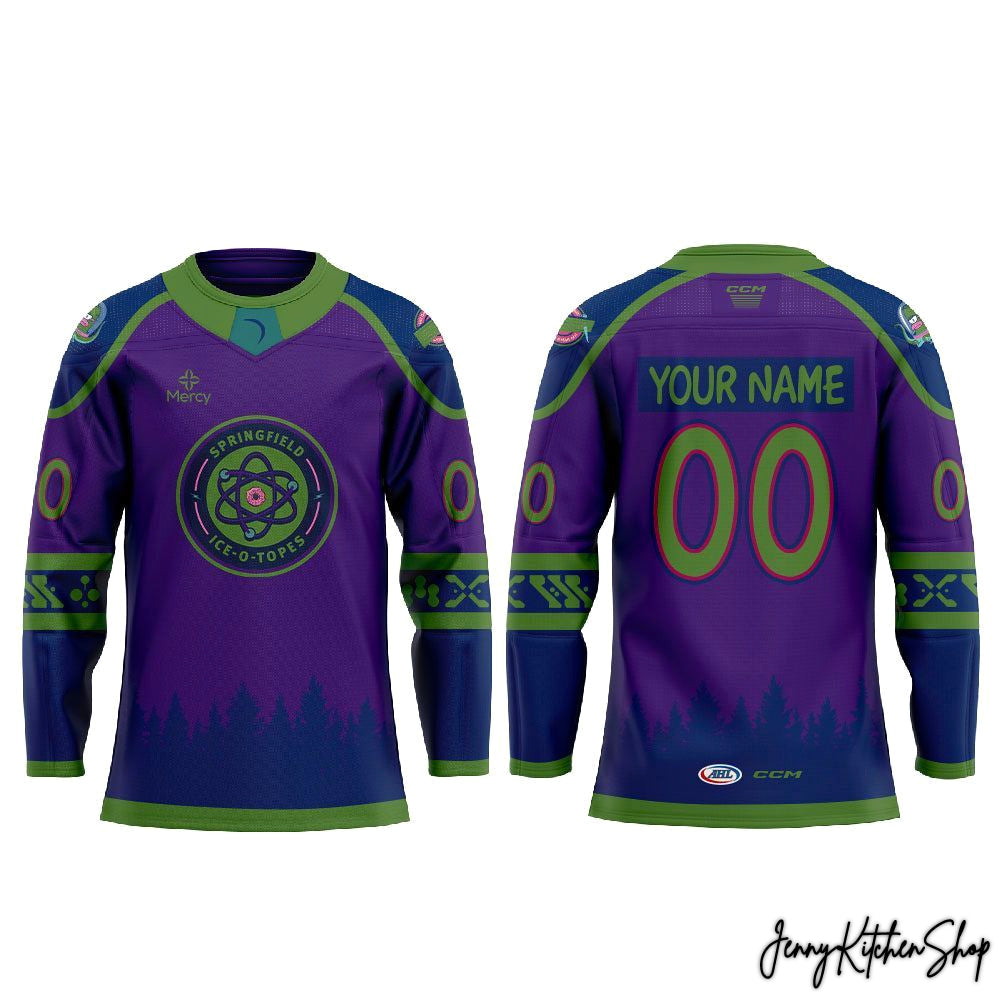 Springfield Thunderbirds Cartoon Ice-O-Topes Night 2026 Hockey Jersey