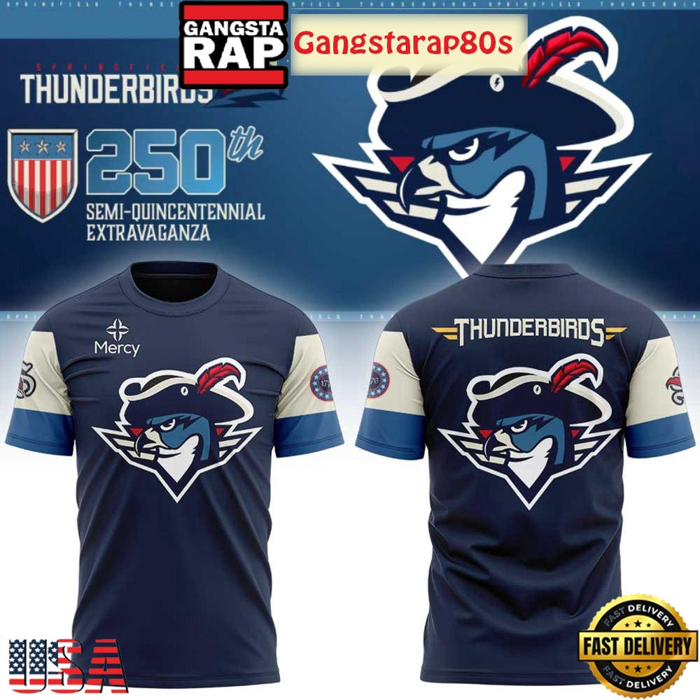 Springfield Thunderbirds Our 250th Anniversary 2026 Unisex T-Shirt