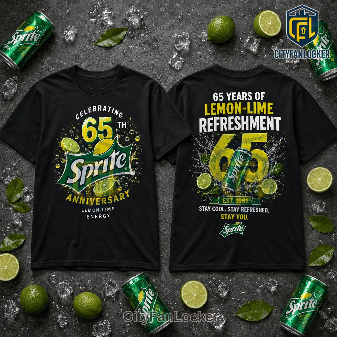 Sprite 65th Anniversary Black T-Shirt
