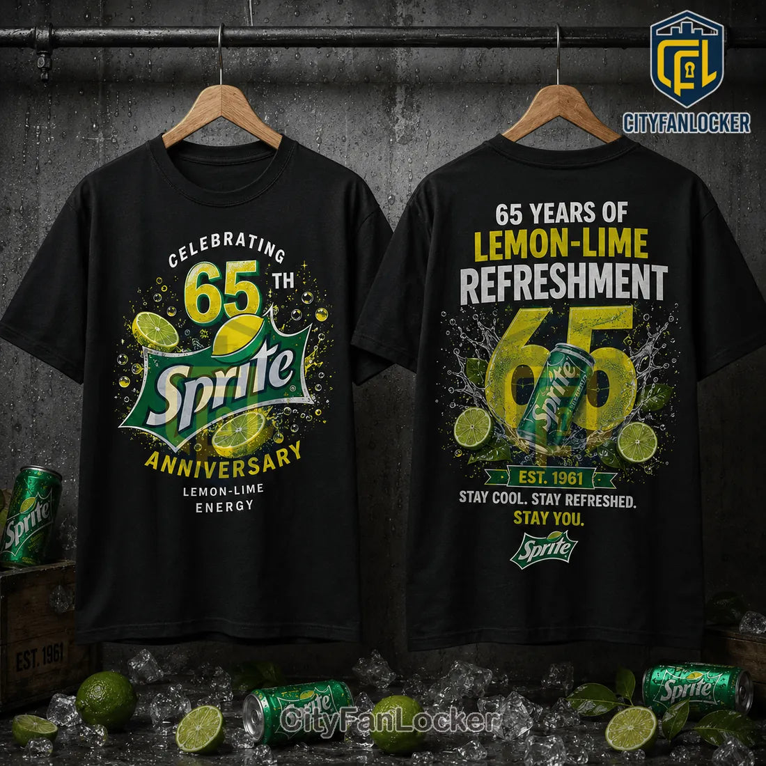Sprite 65th Anniversary Black T-Shirt
