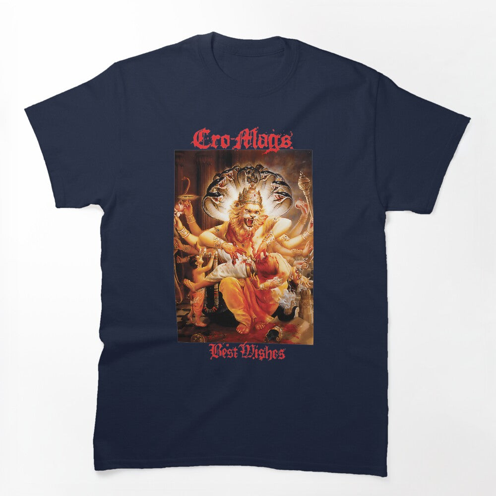 Cro-Mags Inspired Best Wishes Vintage Hardcore Punk Design Shirt