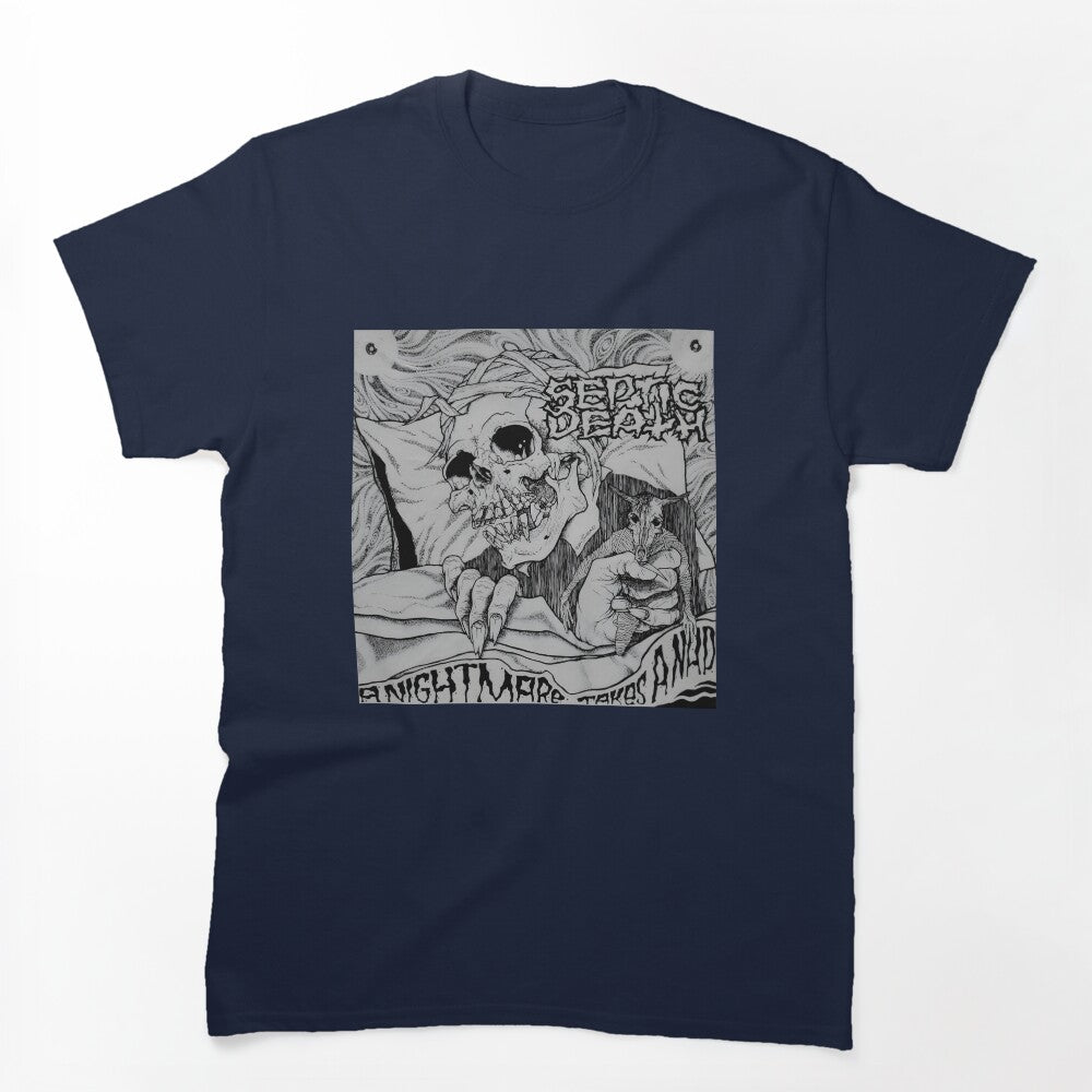 Pushead Septic Death A Nightmare Takes A Nap Skeleton Shirt